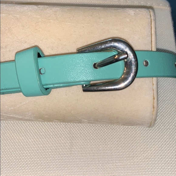 EUC Turquoise Skinny Belt - Picture 2 of 3